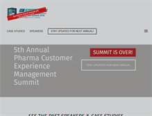 Tablet Screenshot of pharmacemsummit.com